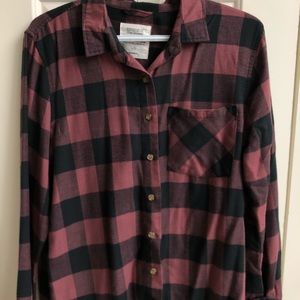 BLUENOTES BOYFRIEND FLANNEL SIZE LARGE